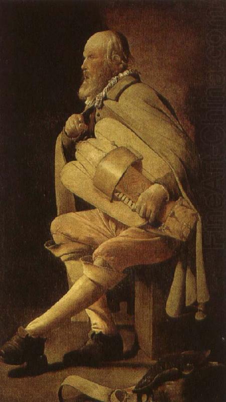 Hans Multscher a 17th century hurdy gurdy player in georges de la tour s le vielleur. china oil painting image